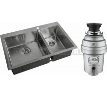 Комплект Мойка Zorg Light ZL R 780-2-510-L + Измельчитель Inox D ZR-56 D
