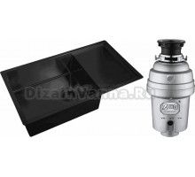 Комплект Мойка Zorg Light ZL R 780440 GRAFIT + Измельчитель Inox D ZR-38 D