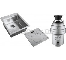 Комплект Мойка Zorg Master N-4552 + Измельчитель Inox D ZR-38 D
