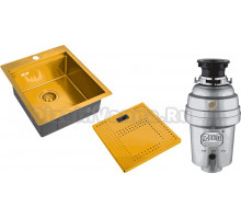 Комплект Мойка Zorg Master N-4552 Bronze + Измельчитель Inox D ZR-56 D