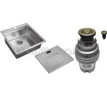 Комплект Мойка Zorg Master N-5152 + Измельчитель ZR-75 D BRONZE