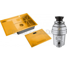 Комплект Мойка Zorg Master N-7852-R Bronze + Измельчитель Inox D ZR-38 D