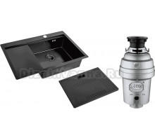 Комплект Мойка Zorg Master N-7852-R Grafit + Измельчитель Inox D ZR-56 D
