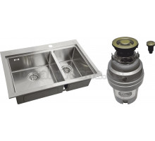 Комплект Мойка Zorg Master X Dixi ZM R-5278-L + Измельчитель ZR-75 D BRONZE