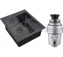 Комплект Мойка Zorg Steel Hummer SH 4551 GRAFIT + Измельчитель Inox D ZR-38 D