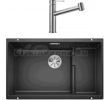 Комплект Мойка Blanco Subline 700-U Level антрацит + Смеситель Ambis-S 523119