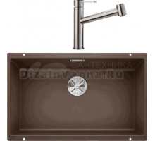Комплект Мойка Blanco Subline 700-U кофе + Смеситель Ambis-S 523119