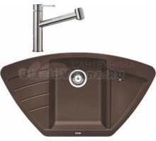 Комплект Мойка Blanco Zia 9 E кофе + Смеситель Ambis-S 523119