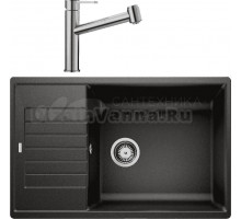 Комплект Мойка Blanco Zia XL 6S Compact 526019 черная + Смеситель Ambis-S 523119