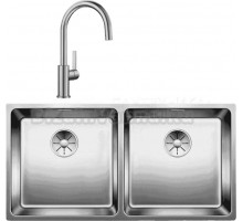 Комплект Мойка Blanco Andano 400/400-IF + Смеситель Candor 523120