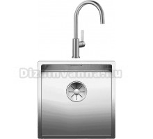 Комплект Мойка Blanco Claron 400-U + Смеситель Candor 523120