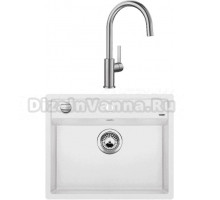 Комплект Мойка Blanco Dalago 6 белая + Смеситель Candor 523120