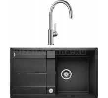 Комплект Мойка Blanco Metra 5S 525918 черная + Смеситель Candor 523120