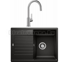 Комплект Мойка Blanco Zia 45 S Compact 526009 черная + Смеситель Candor 523120