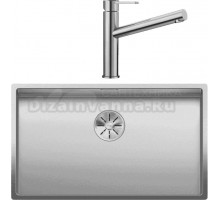 Комплект Мойка Blanco Claron 700-U матовая + Смеситель Ambis Ambis 523118