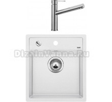 Комплект Мойка Blanco Dalago 45 белая + Смеситель Ambis Ambis 523118