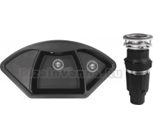 Комплект Мойка Florentina Гави антрацит + Измельчитель Bone Crusher BC 610-AS