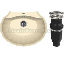 Комплект Мойка Florentina Гребешок шампань + Измельчитель Bone Crusher BC 610-AS