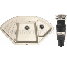 Комплект Мойка Florentina Капри жасмин + Измельчитель Bone Crusher BC 910-SL-Slim Line