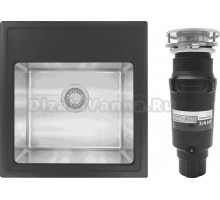 Комплект Мойка Florentina Комби 480 антрацит + Измельчитель Bone Crusher BC 910-SL-Slim Line