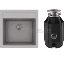 Комплект Мойка Florentina Липси 510 грей + Измельчитель Bone Crusher BC 910-AS