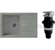 Комплект Мойка Florentina Липси 760 грей + Измельчитель Bone Crusher BC 810-SL Slim Line