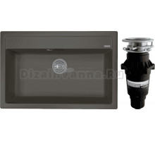 Комплект Мойка Florentina Липси 770 антрацит + Измельчитель Bone Crusher BC 810-SL Slim Line