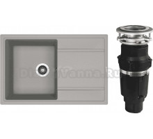 Комплект Мойка Florentina Липси 780 грей + Измельчитель Bone Crusher BC 610-AS