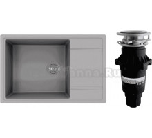 Комплект Мойка Florentina Липси 780XL серый шелк + Измельчитель Bone Crusher BC 810-SL Slim Line