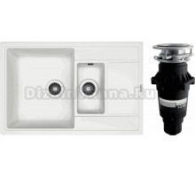 Комплект Мойка Florentina Липси 780К жасмин + Измельчитель Bone Crusher BC 810-SL Slim Line