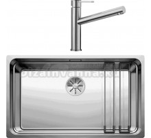 Комплект Мойка Blanco Etagon 700-U + Смеситель Ambis Ambis 523118