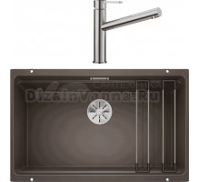 Комплект Мойка Blanco Etagon 700-U кофе + Смеситель Ambis Ambis 523118