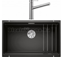 Комплект Мойка Blanco Etagon 700-U черная + Смеситель Ambis Ambis 523118