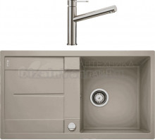 Комплект Мойка Blanco Metra 5S 517348 серый беж + Смеситель Ambis Ambis 523118