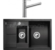 Комплект Мойка Blanco Metra 6 S Compact антрацит + Смеситель Ambis Ambis 523118