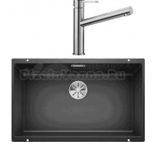 Комплект Мойка Blanco Subline 700-U антрацит + Смеситель Ambis Ambis 523118