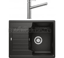 Комплект Мойка Blanco Zia 40 S черная + Смеситель Ambis Ambis 523118