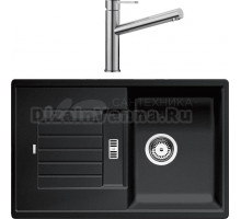 Комплект Мойка Blanco Zia 45S 514732 антрацит + Смеситель Ambis Ambis 523118