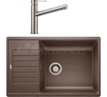 Комплект Мойка Blanco Zia XL 6S Compact 523282 кофе + Смеситель Ambis Ambis 523118
