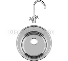 Комплект Мойка IDDIS Basic BAS51P0i77 + Смеситель Acros ACRSB00i05 хром