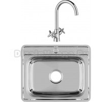 Комплект Мойка IDDIS Basic BBAS53P0i77 + Смеситель Acros ACRSB00i05 хром