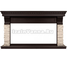 Портал Firelight Michigan 42/40/36 камень слоновая кость, шпон темный дуб