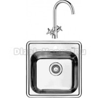 Комплект Мойка IDDIS Strit STR48S0i77S с сифоном + Смеситель Acros ACRSB00i05 хром