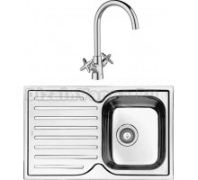 Комплект Мойка IDDIS Strit STR78SDi77S с сифоном + Смеситель Acros ACRSB00i05 хром