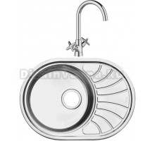 Комплект Мойка IDDIS Suno SUN60SDi77 матовая + Смеситель Acros ACRSB00i05 хром