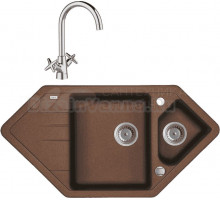 Комплект Мойка IDDIS Vane G V36C965i87 + Смеситель Acros ACRSB00i05 хром