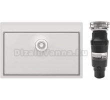 Комплект Мойка Florentina Логика LHM.750.510 + Измельчитель Bone Crusher BC 910-SL-Slim Line