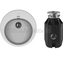 Комплект Мойка Florentina Лотос 510 жасмин + Измельчитель Bone Crusher BC 910-AS