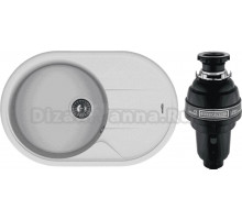 Комплект Мойка Florentina Лотос 780 жасмин + Измельчитель Bone Crusher BC 1000-AS