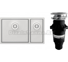 Комплект Мойка Florentina Оптима OHM.460/220.400 + Измельчитель Bone Crusher BC 810-SL Slim Line